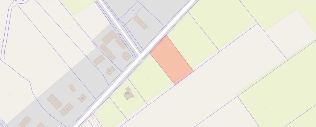 Działka na sprzedaż - rzut 1