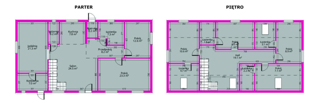 Dom w stanie deweloperskim 180m, działka 31a - rzut 1