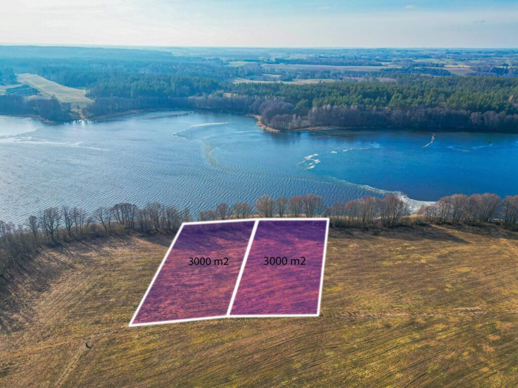 Działka z linią brzegową, Probark, 3000m2 - zdjęcie 1