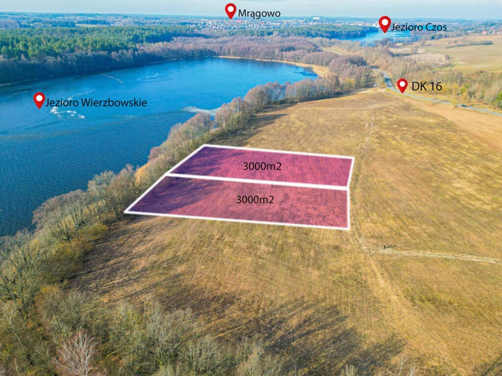 Działka z linią brzegową, Probark, 3000m2 - zdjęcie 2