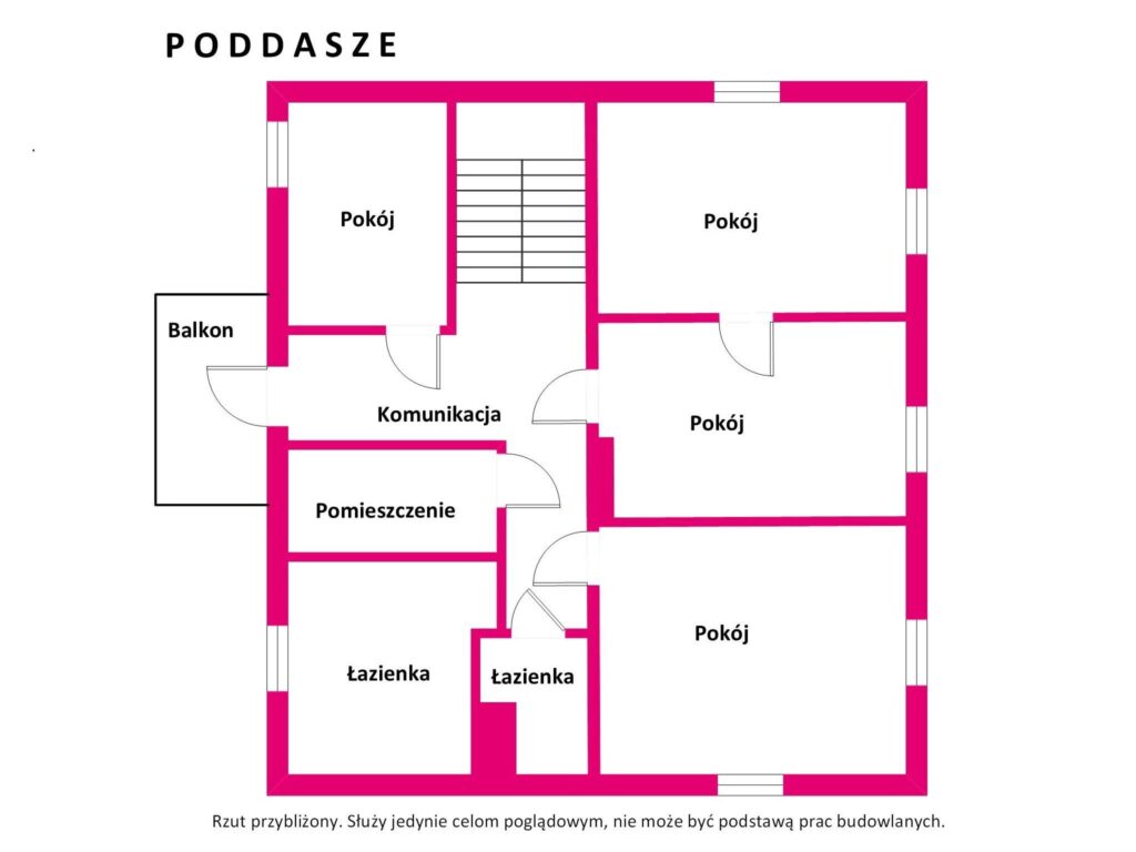 Michałki uroczy dom z widokiem na jezioro - rzut 1