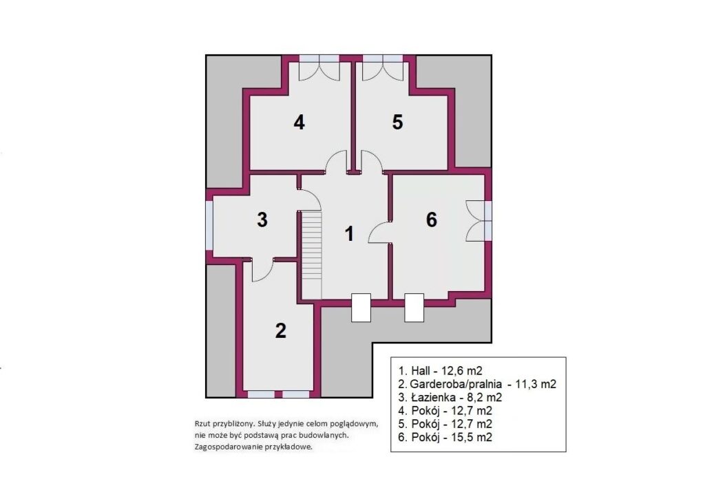 Wygodny dom, działka ponad 8000m2, sielska okolica - rzut 1