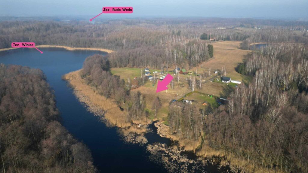 Mazury działka rekreacyjna z linią brzegową - zdjęcie 1