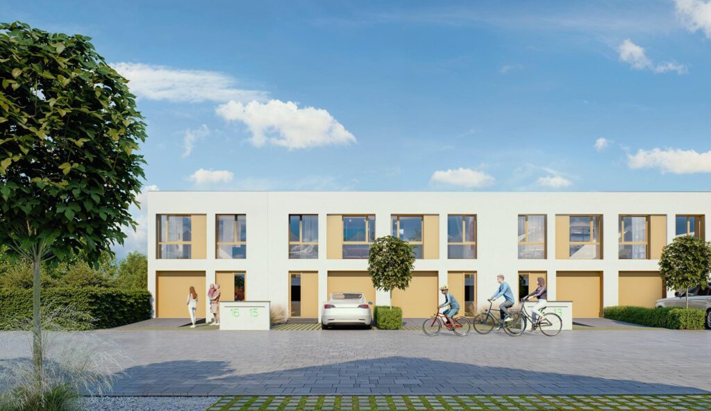 Nowa inwestycja - szeregówki przy ulicy Barona - zdjęcie 1