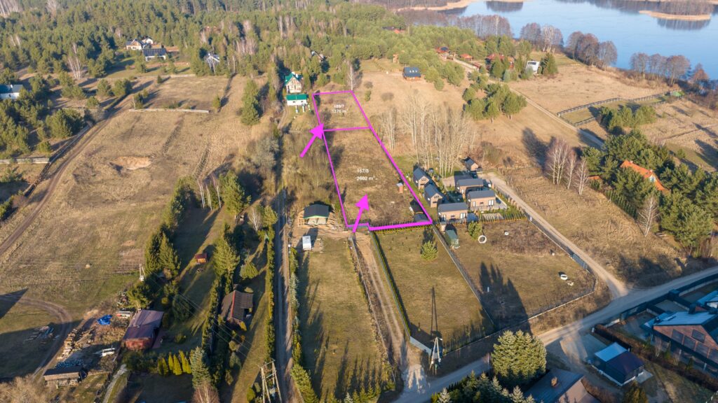 Działka nad jeziorem Omulew 1376 m², Jabłonka - zdjęcie 3