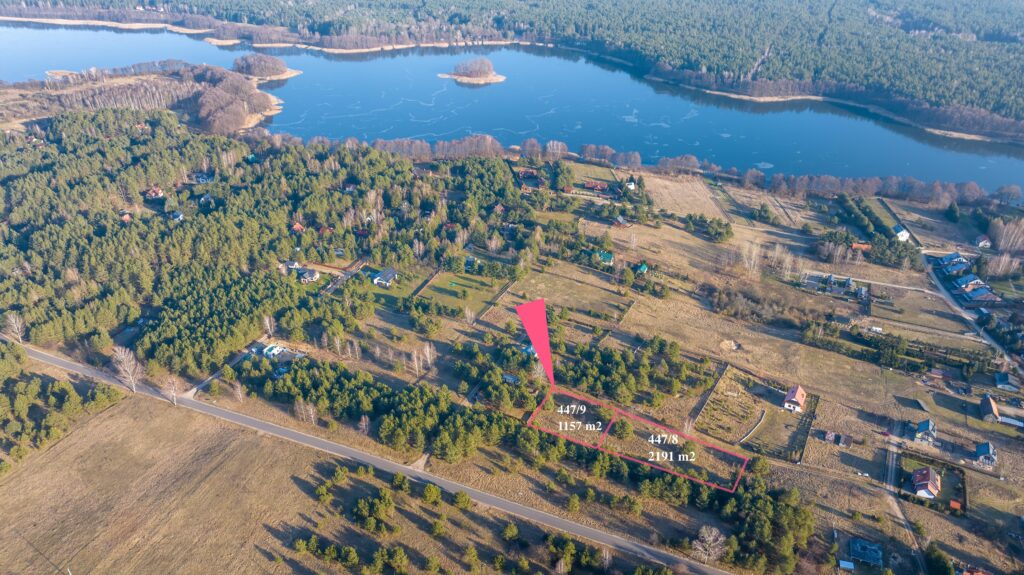 Działka nad jeziorem Omulew 1157 m², Jabłonka - zdjęcie 1