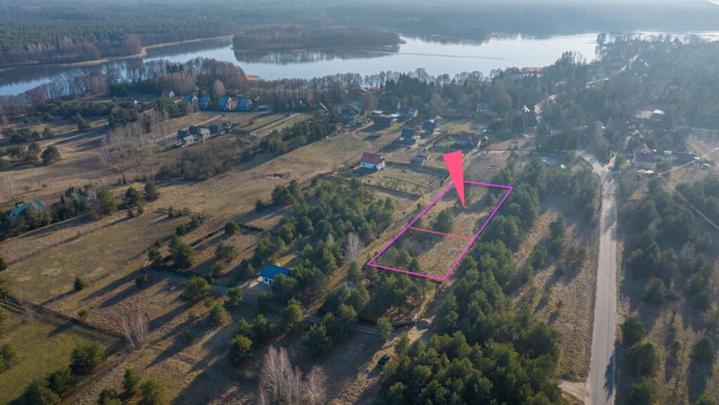 Działka nad jeziorem Omulew 1157 m², Jabłonka - zdjęcie 1