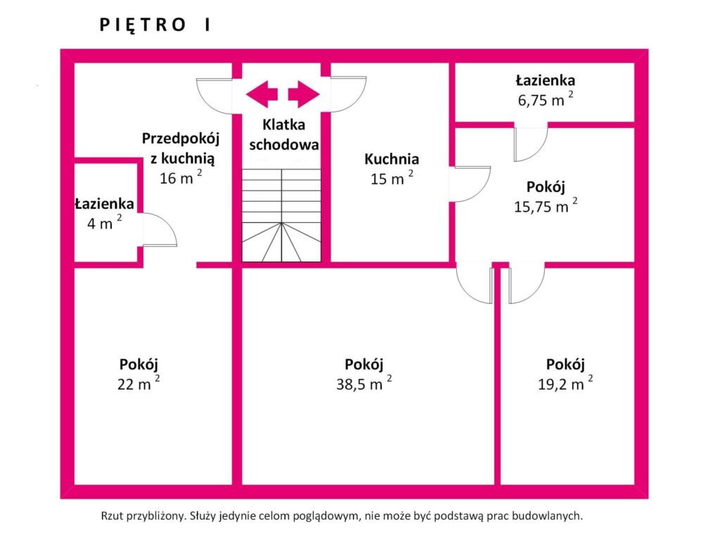 Kamienica przy Starym Rynku w Kole – 655 m². - rzut 1