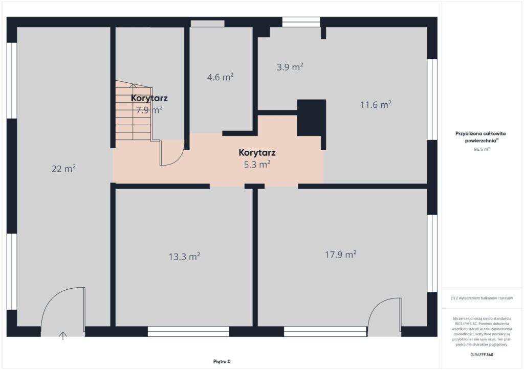 Dom z potencjałem, Gdańsk Cedrowa, działka 630 m² - rzut 1