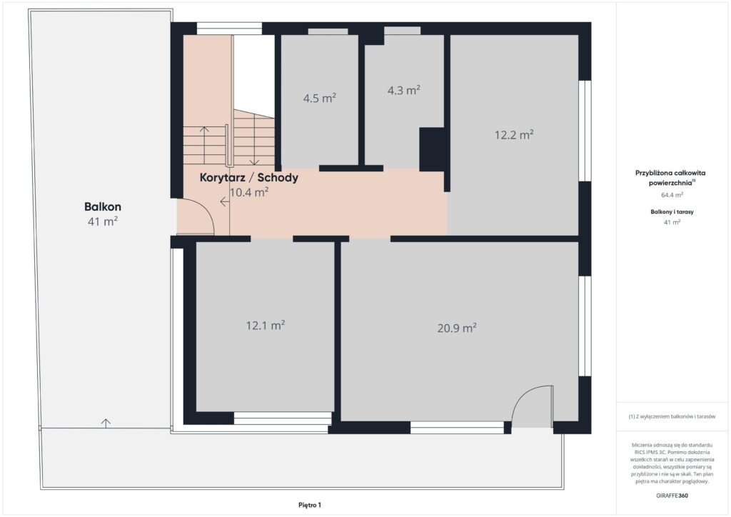 Dom z potencjałem, Gdańsk Cedrowa, działka 630 m² - rzut 2