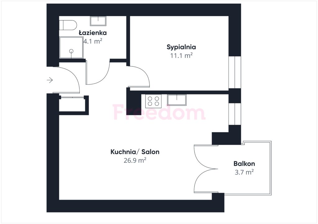 Komfortowe 2 pokoje - balkon, cisza, zieleń - zdjęcie 4